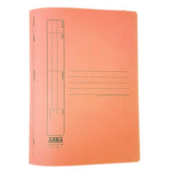 ABBA No.303 Manila Flat File with Plastic Fastener - Orange