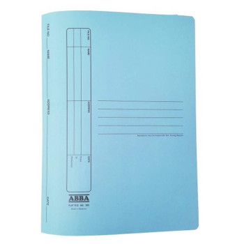 ABBA No.303 Manila Flat File with Plastic Fastener - Blue