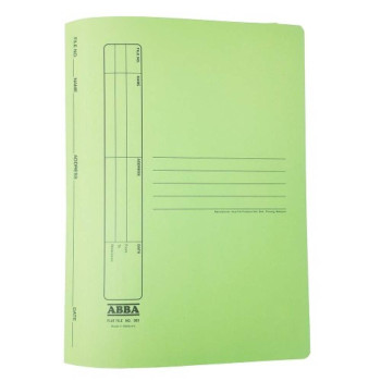ABBA No.303 Manila Flat File with Plastic Fastener - Green
