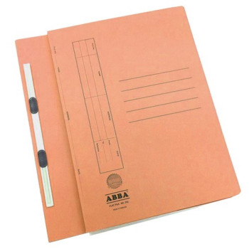 ABBA No.350PM Manila Flat File with Fastener - Orange