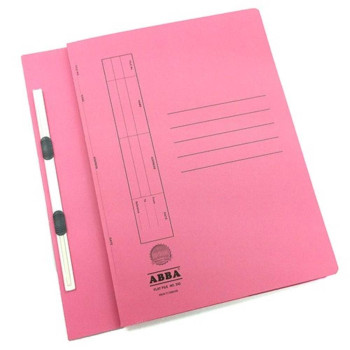 ABBA No.350PM Manila Flat File with Fastener - Pink