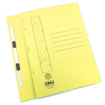 ABBA No.350PM Manila Flat File with Fastener - Yellow
