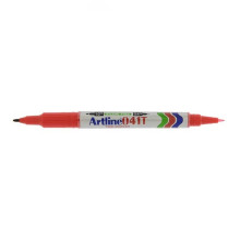 Artline EK-041T Twin Permanent Marker 0.4 &1.0mm - Red