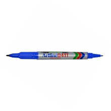 Artline EK-041T Twin Permanent Marker 0.4 &1.0mm - Blue
