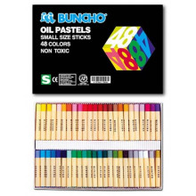 Buncho 2159/48 Oil Pastels Small Size Sticks (48 Colours/box)