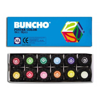 Buncho 2172/12 Poster Colour 15cc (12 Colours/box)