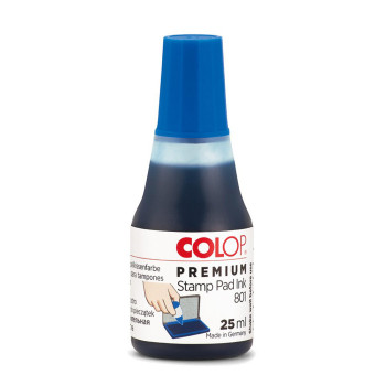 Colop 801 Premium Stamp Pad Ink 25ml Blue