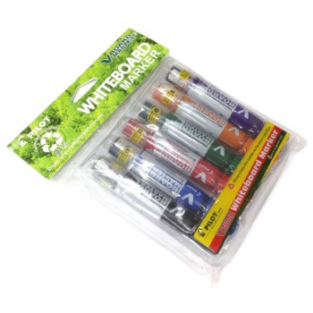 Pilot WBMAVBM-M-6C V-Board Master Whiteboard Marker Medium (6 Colours/pkt)