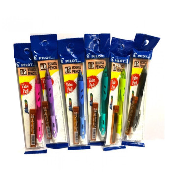 Pilot HRG10RC5 Rexgrip Mechanical Pencil with Lead 0.5mm - Pastel Colour