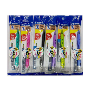 Pilot HRG10RC7 Rexgrip Mechanical Pencil with Lead 0.7mm - Pastel Colour