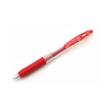 Zebra JJ15 Sarasa Clip Gel Ink Pen 0.5mm - Red