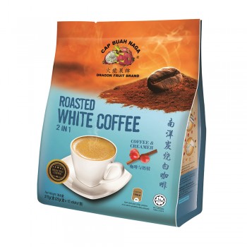 Dragon Fruit Brand - Roasted White Coffee - 2 IN 1 Coffee & Creamer 25g x 15 sticks