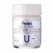 Pentel No.91 Poster Color U 30ml - Pearl Silver