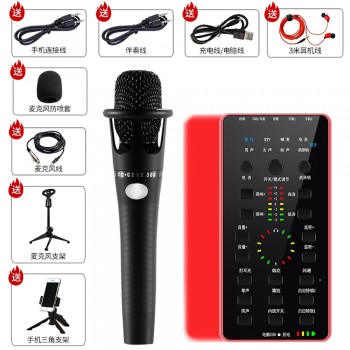 BGN-E25 Live Broadcast Sound Card Set for Mobile Computer Audio Interface Customized Sound Effects with Bluetooth