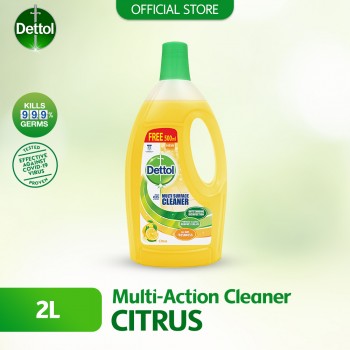 Dettol Multi Action Cleaner 1.5L+FOC 500ml (Citrus)