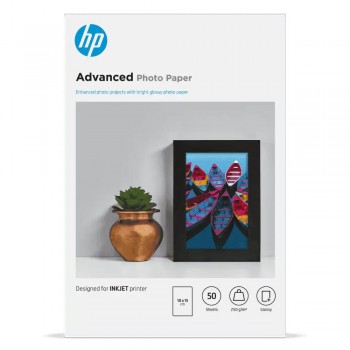HP Advanced Glossy FCS Photo Paper-50 sht/10 x 15 cm
