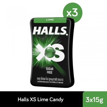 Halls XS Sugar Free Lime Candy (25s x 3)