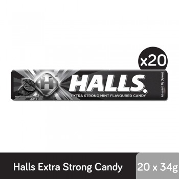 Halls Stick Extra Strong Mint Candy (34g X 20)