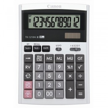 Canon Calculator TX-1210Hi III - 12-Digit Desktop Calculator, Tax Calculation, IT Touch Keyboard