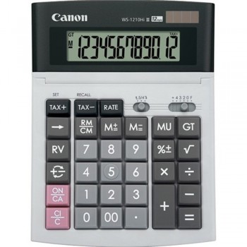 Canon Calculator WS-1210Hi III - 12-Digit Desktop Calculator, Tax Calculation, IT Touch Keyboard