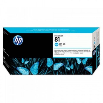 HP 81 Cyan Dye Printhead and Printhead Cleaner (C4951A)