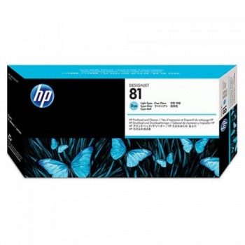 HP 81 Light Cyan Dye Printhead and Printhead Cleaner (C4954A)