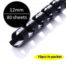 Black Plastic Binding Comb 12mm (10pcs/pkt)