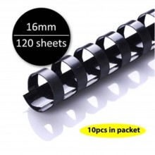 Black Plastic Binding Comb 16mm (10pcs/pkt)