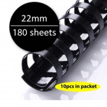 Black Plastic Binding Comb 22mm (10pcs/pkt)