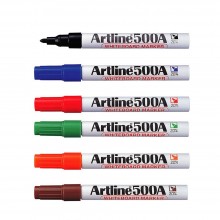 Artline EK-500A/10W Refillable Whiteboard Marker 2mm (6 Colours/set)