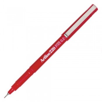 Artline EK-220 Writing Pen 0.2mm - Red