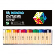 Buncho 2159/24 Oil Pastels Small Size Sticks (24 Colours/box)