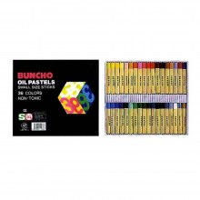Buncho 2159/36 Oil Pastels Small Size Sticks (36 Colours/box)