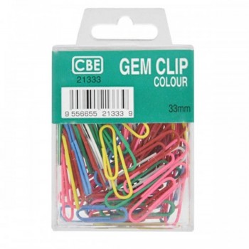 CBE 21333 33MM Colour Gem Clip (70'S)