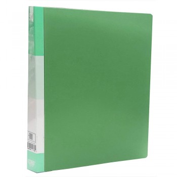 CBE 76050 A4 50 Pockets Side Throw Clear Book 23 Holes - Green