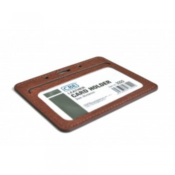 CBE Leather Card Holder 3322 - Brown (2 Sided)