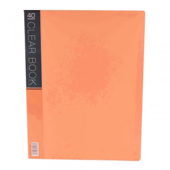 CBE Merry Colour Clear Book VK40 A4 - Orange (Item No: B10-56 O) A1R5B27
