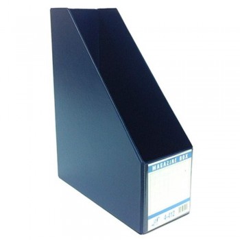 East-File 412-4 PVC Magazine Box File 4in - Blue