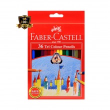 Faber-Castell 115875 Tri Colour Pencils Long (36 Colours/box)