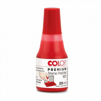 Colop 801 Premium Stamp Pad Ink 25ml Red