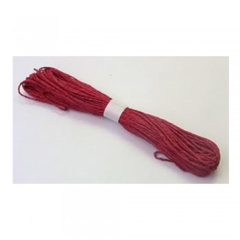 Colorful Paper Rope 25meters - Red