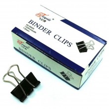 Ding Li Binder Clips 25mm - Black (12pcs/box)