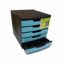 Niso 8822 5 Tier Document Drawer - Blue