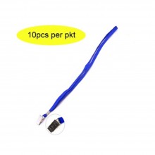 Blue Cotton Lanyard with Clip - 10pcs/pkt