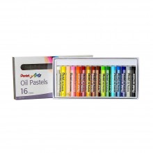 Pentel PHN-16AS Arts Oil Pastels (16 Colors/box)