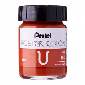 Pentel No.8 Poster Color U 30ml - Brown