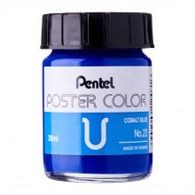 Pentel No.23 Poster Color U 30ml - Cobalt Blue