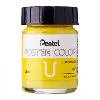Pentel No.1 Poster Color U 30ml - Lemon Yellow