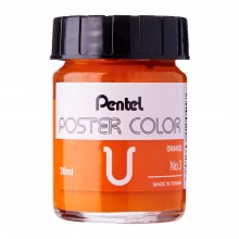 Pentel No.3 Poster Color U 30ml - Orange