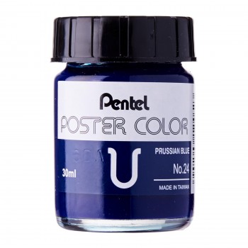 Pentel No.24 Poster Color U 30ml - Prussian Blue